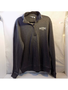 Men's Camp David Mackinac Island Zip Up Sweater Grey Size L